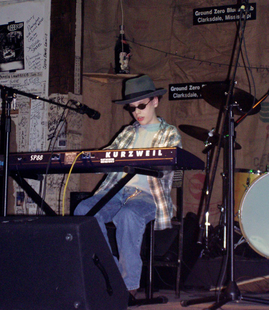 conrad plays keyboard